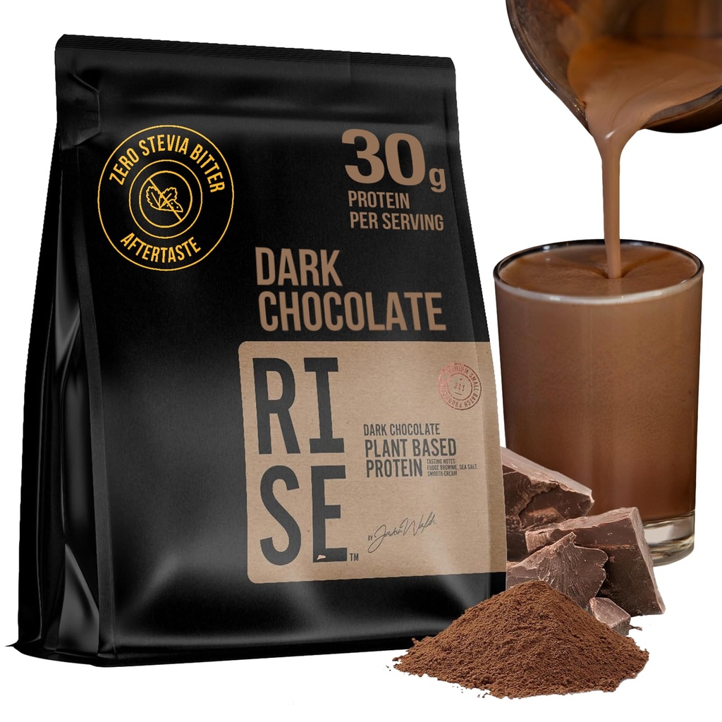 Plant-Based Protein Powder for Men and Women – 30g Complete Plant Protein and 3g Leucine, Zero Bloat, Gourmet Cocoa, Smooth Texture, Dark Chocolate, 15 Servings - Scoop Not Included