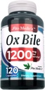 Lab - Bile Salts, Ox Bile, 1200 mg per annos, 120 Caps - Dgestive Enzymes Supplement, härkä Bile Supplement.