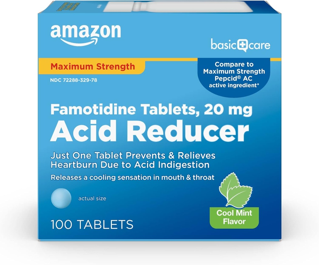 Perushoito Famotidiini 20 mg Cool Mint -tabletit, 100