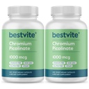BESTVITE Chromium Picolinate 1000mcg (480 vegetariska kapslar) (240 x 2) - No Stearates - No Dicalcium Phosphate - Vegan - Gluten Free - Non-GMO