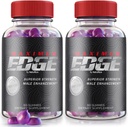 (2 pakkaus) Maximum Edge Mies Gummies - Maksimi Edge Supplement for Miehet, A Daily Formula yleistä hyvinvointia ja huipputeho, Maksimi Edge Extra Strength Formula, MaximumEdge Reviews (120 Gummies)