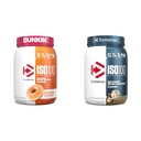 Dymatize ISO100 Hydrolysed Protein Powder, 100% Whey Isolate, Dunkin' Glazed Donut Flavor, 20 Servings & ISO100 Hydrolysed Protein Powder, 100% Whey Isolate Protein, 25g proteiinia, 5.5g BCAAs