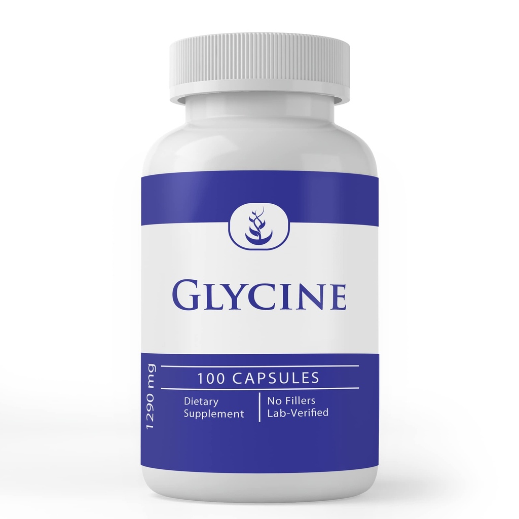 Pure Original Ingredients Glysiini, (100 kapselia) Pure, Ei lisäaineita tai täyteaineita, Lab Varmennettu