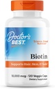 Läkare bästa Biotin, stöder hår, hud och naglar, icke-GMO, Gluten Free, Soy Free, Vegan 120 Veggie Caps