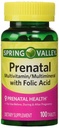 Spring Valley - Prenatal, Multivitamin, Multimineral, 100 tabletter w. Folic Acid