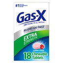 Gas-X Extra Strength purutabletti, jossa on 125 mg simetikonia, kirsikka - 18