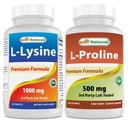 Best Naturals L-Lysine 1000 mg & L-proliini 500 mg