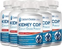 KIDNEY CO.P. Calcium Oxalate Protector 120 kapselia, munuaistuki kalsium Oxalate kristallit, auttaa pysäyttää toistuminen kiviä, vahvempi kuin Chanca Piedra Stone Breaker täydentää, 6 pakkaus