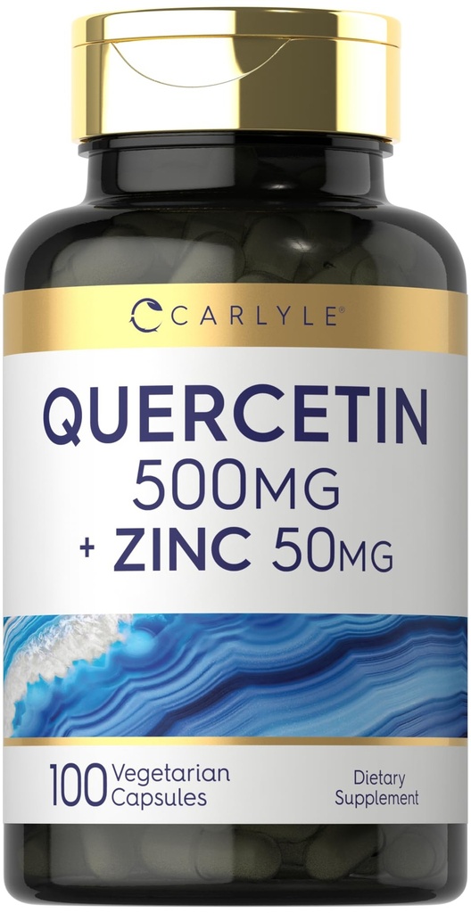 Carlyle Quercetin 500 mg kapselit 50 mg: lla sinkkiä 100