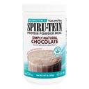Natures Plus helt naturligt SPIRU-TEIN Shake - Unsweetened Chocolate - 0,82 lb Protein Powder- Meal Replacement - Natural Energy - Stöder Diabetic Lifestyle - Vegetarian, 16 portioner