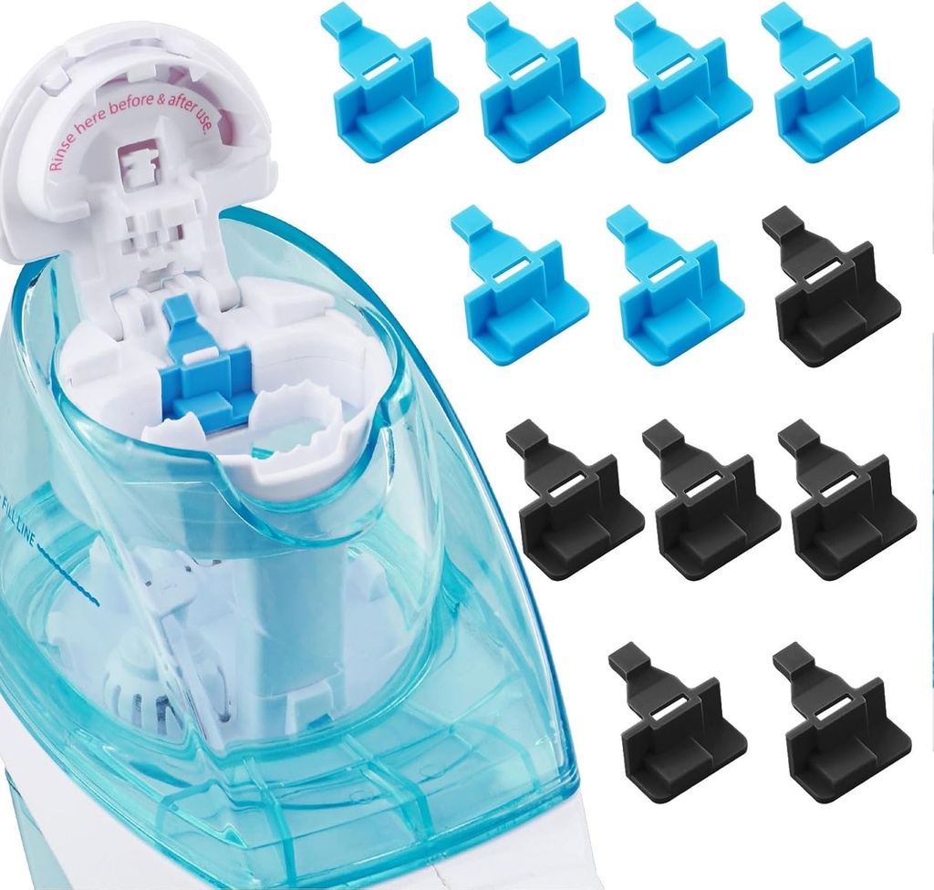 Silicone Saltwater Pods återkallar tillbehör som är kompatibla med Navage Nasal Care Nasal Irrigation System - Spara saltvattenpods för Easy Operation (6 Black + 6 Blue), Nomal