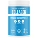 NBI Unflavored, Collagen Peptides Powder, Paleo- och Keto Friendly, Typ I och III Hydrolyzed Collagen, Amino Acids Supplement, Dairy Free, Soy Free, Gluten Free