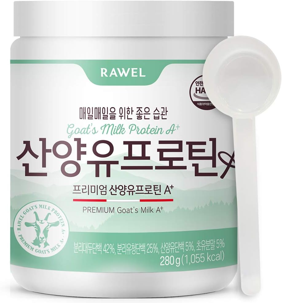 Rabel Premium Goat's Milk Protein jauhe A+ (9.87oz) / Korkea proteiini tukemaan kasvua / Tukee Gut Health and Digestion / Heraproteiini Isolaatti(WPI)