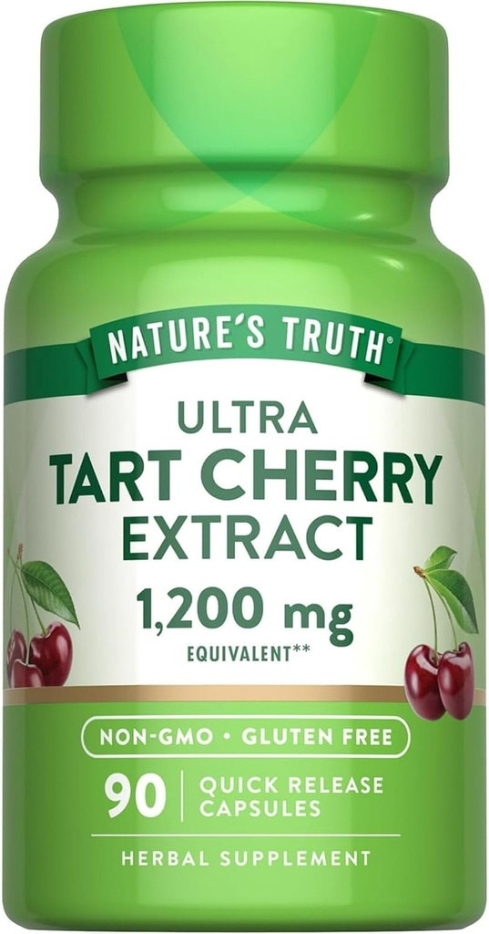 Naturens sanning Ultra Tart Cherry Extract 1200 mg, 90 greve (Pack of 2)
