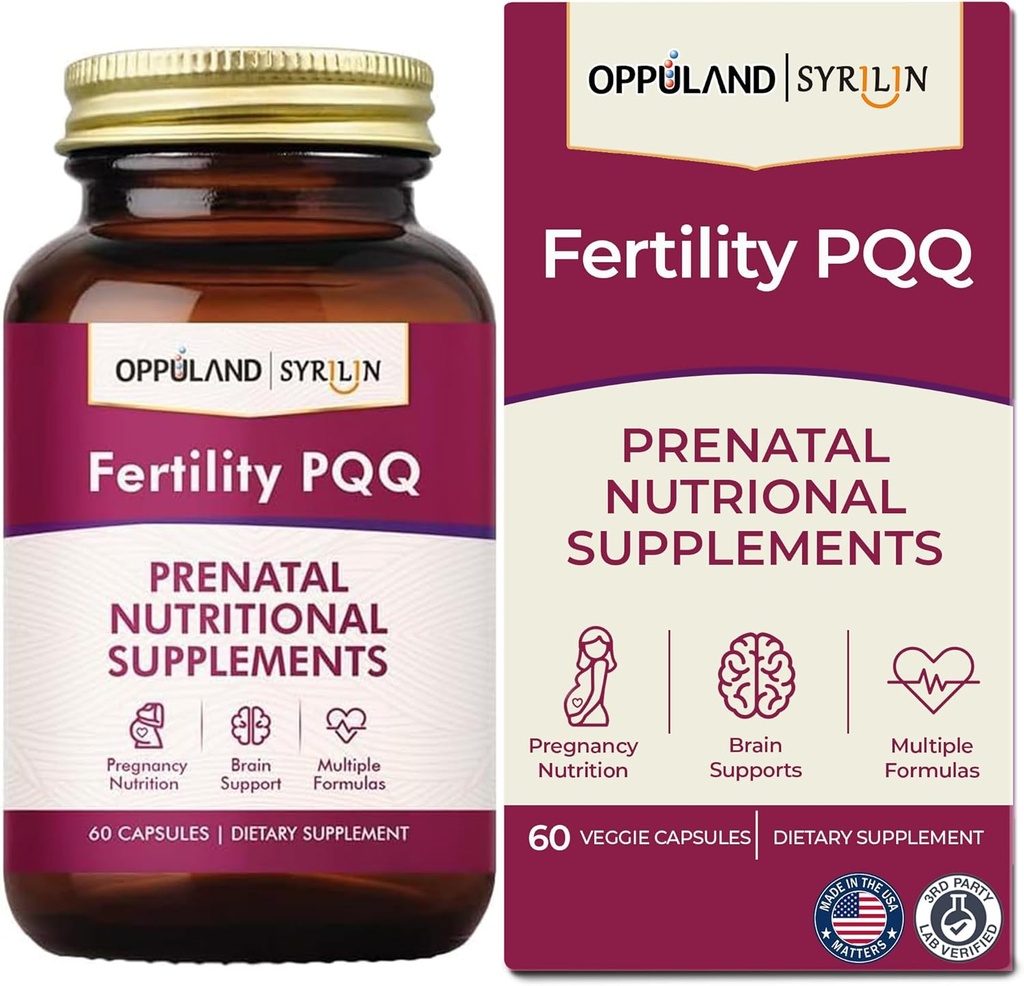 Hedelmällisyys PQQ-prenataaliravintolisät-tuki Prenataaliterveys,Raskauden hyvinvointi-60 kapselit