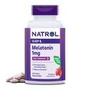 Natrol Fast liuottaa melatoniini 1 mg, lisäravinteet levollinen uni, uni tuki aikuisille, 200 mansikka-flavored melatoniinitabletit, 200 päivän asti