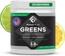 Fossiiliset polttoaineet Super vihreät Powder Premium Superfood 40+ Organic ravinteet ...