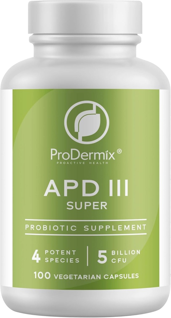 Kosher APD III Probiotic Supplement, Stöder Occasional Constipation, Diarrhea, Gas & Bloating, 5 miljarder CFUs Maintenance 100 Vegetariska kapslar