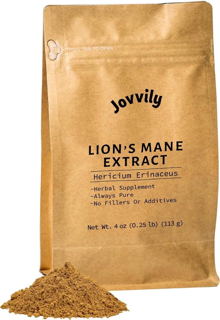 Lion's Mane - 4 oz - Hericium Erinaceus Extract - Hericium Supplement - aina puhdas