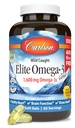 Carlson - Elite Omega-3 Gems, 1600 mg Omega-3 rasvahapot mukaan lukien EPA ja DHA, Norja, Wild-Caught Fish Oil Supplement, kestävästi lähdetään Omega 3 Fish Oil Kapselit, sitruuna, 130 Softgels