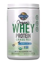 Garden of Life Grass Fed Whey Protein Powder Vanilla - 21g Protein för kvinnor och män + Probiotika - 12 portioner - Gluten Free, Non GMO, Kosher, Humane, RBST & rBGH Hormone Free