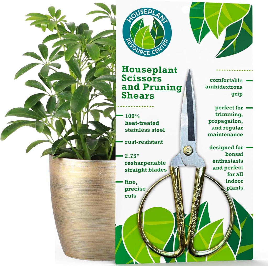 Premium Houseplant Sakset 100% Ruostumaton teräs, Ultra-tarkkaa puutarha leikkurit propagointiin ja trimmailuun Rust-Rest-Resistant, helppo puhdistaa sakset Sisällä ja ulkona Mukava & Ambidextrous