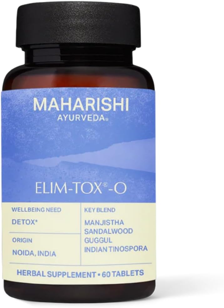 Maharishi Ayurveda - Elim-Tox-O Hellävarainen Body Detox Herbal Supplement . Lisäravinteet tehokkaalle Colon Cleanse & General Gut Health ...