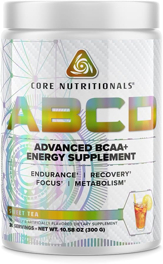 Core Nutritionals Platinum ABCD Advanced BCAA Energy Supplement, parantaa kestävyyttä, Recovery, ja Focus 30 tarjoilut (Sweet Tea)