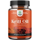 Antarktis Krill Oil 500mg Softgels - Omega 3 Krill Oil Supplement with EPA DHA & Astaksantiini for Brain Joint & Heart - 3rd Party Lab Tested No Gluten GMOs tai Fishy Jälkimaku (yli 8 kuukauden tarjonta)