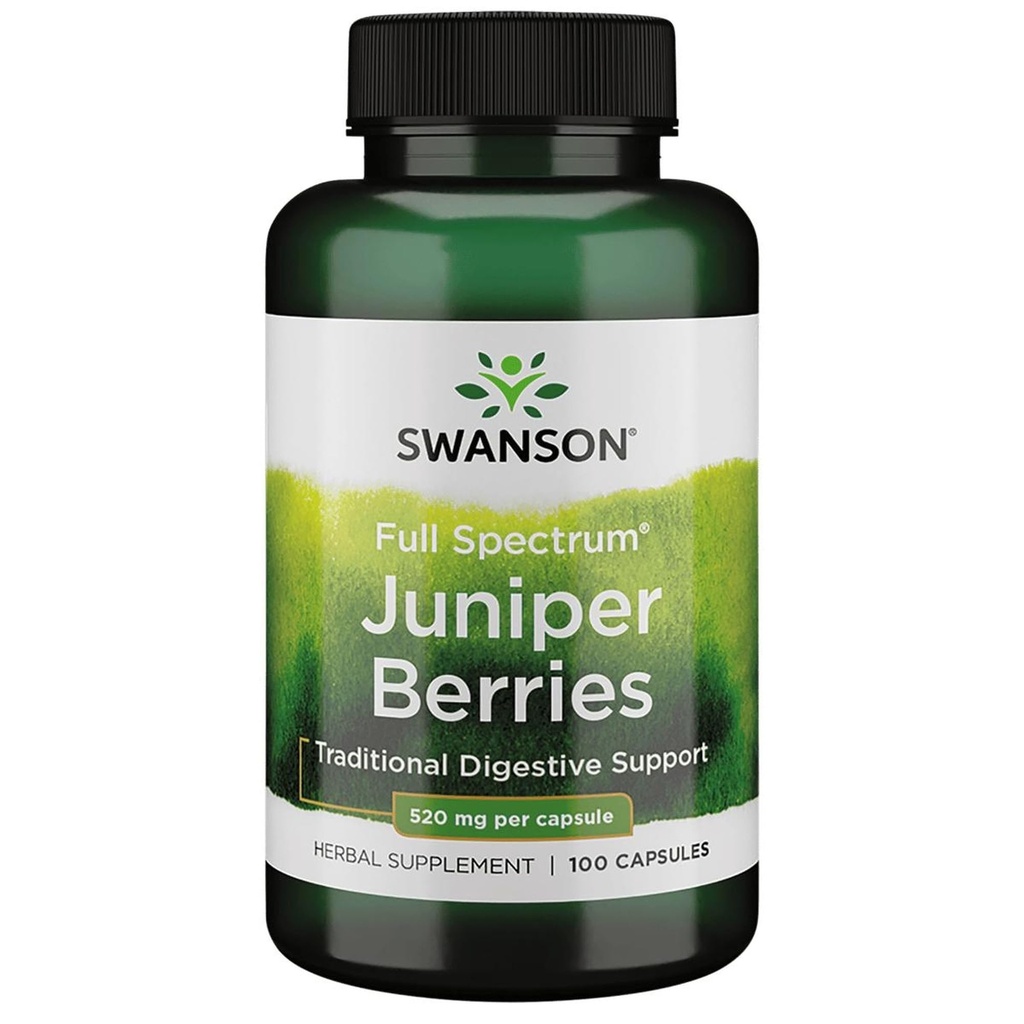 Swanson Juniper Marries Ruoansulatuselimistön terveyskuitu Herbal Supplement 520 mg 100 kapselia (kapselit)