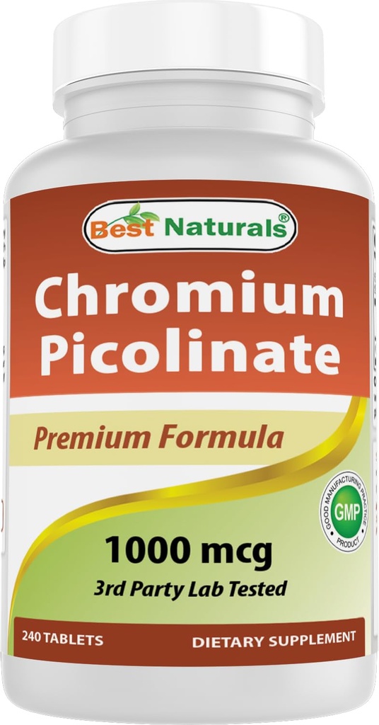 Best Naturals Kromipikolinaatti 1000 mikrog 240 tablettia