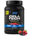 MuscleTech Creatine Monohydrate Powder Cell-Tech Creatine Post Workout Recovery Drink Muscle Builder för Män & Kvinnor Muscle Building Supplements Fruit Punch, 3 lbs (27 Serv)