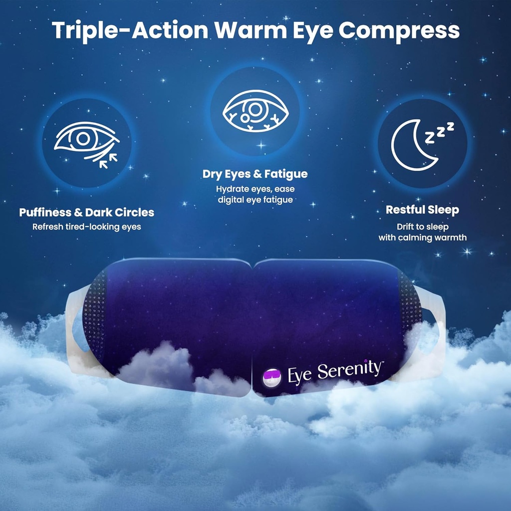 Steam Eye Mask Self-heating Lämmin compress kuiva silmä, nopea helpotus Stye, Puffy Sensitive Eyes - Kostea lämpö Maski uneen, 15 Pack