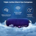 Steam Eye Mask självuppvärmning varm kompress för torrt öga, snabb lättnad för stye, puffy känsliga ögon - Moist Heat Mask för sömn, 15 Pack