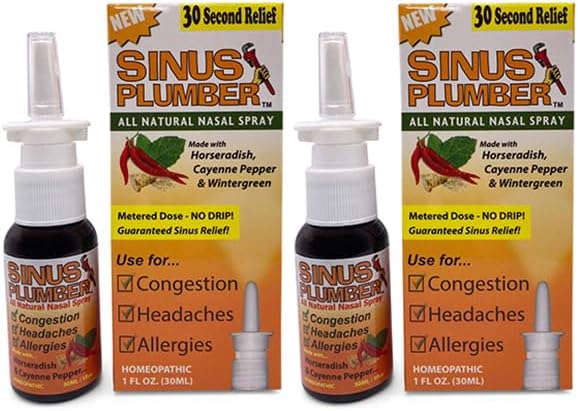 Sinus Pumber kuuma Pepper nenäsumutus Ruuansulatus Allergia Relief - 2 pullo Deal