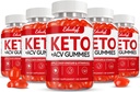 Keto ACV Gummies, Gluten & Sugar Free Apple Cider Vinegar Supplement för Män & Kvinnor - 300 Gummies (1500 mg-5 Pack)