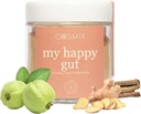 Cosmix My Happy Gut, för förbättrad matsmältning, Bloating & Overall Gut Health, Natural, Plant-Based Superfood Blend, gör upp till 40 portioner, tillagd socker, Vegan 50 G (Pack av 1) Brown