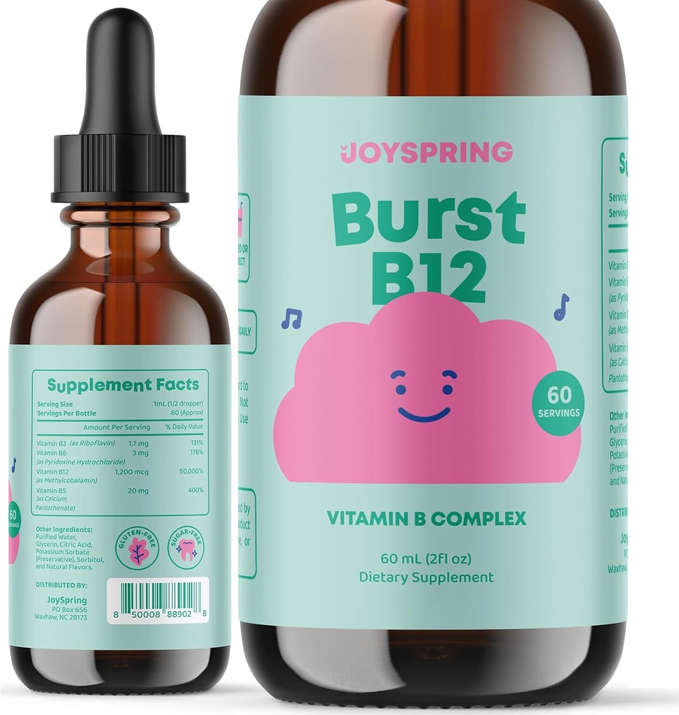 JoySpring Liquid B Complex - Monivitamiini tipat lapsille - Nerokas vitamiini lapsille