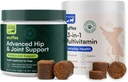 Wuffes Hip ja Joint Supplement suurten rotujen ja 23-in-1 Multivitamiini Bundle