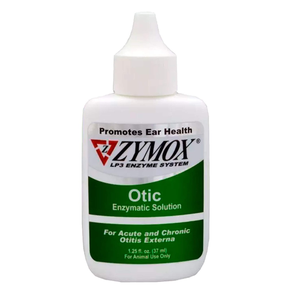 Pet King Brands Zymox Otic Enzymatic Lösning för hundar och katter att lugna öroninfektioner utan hydrokortison för Itch Relief, 1,25oz