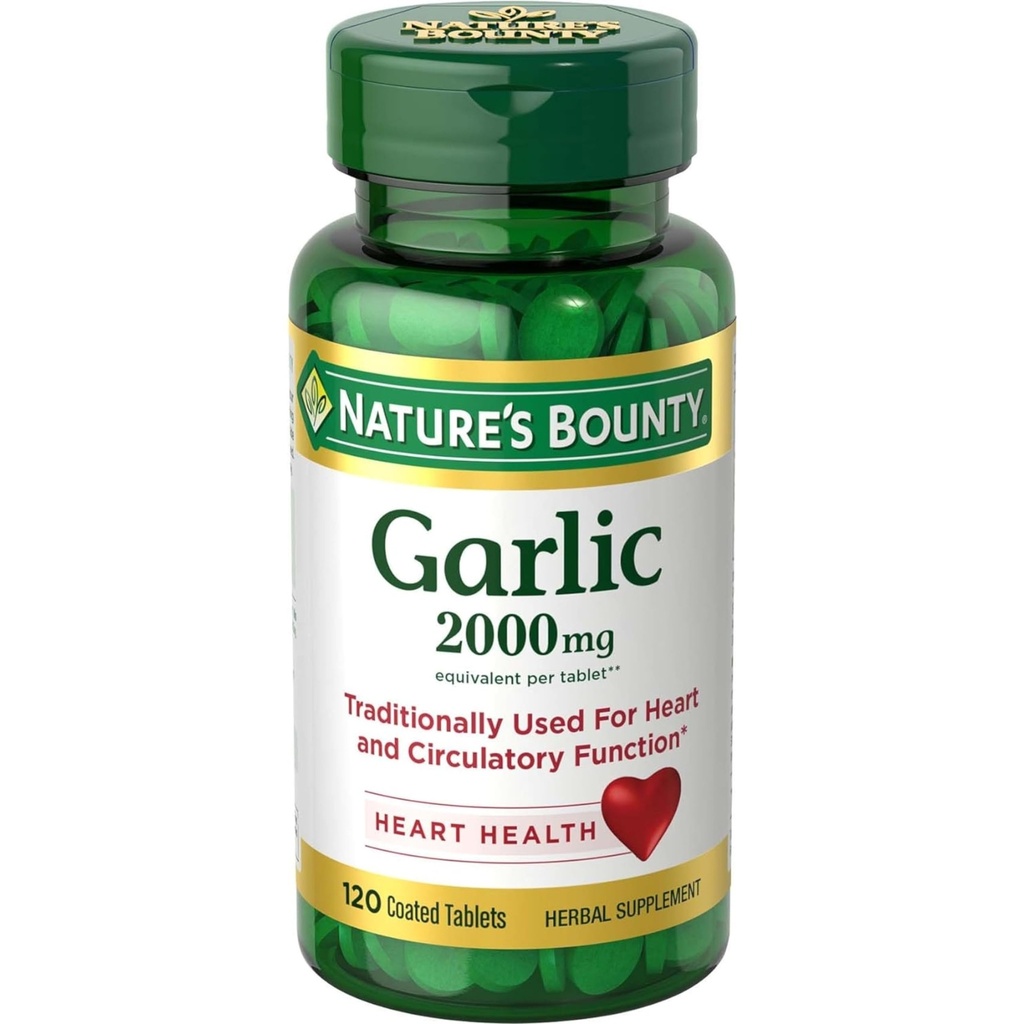Naturens Bounty Garlic 2000mg, tabletter 120 ea