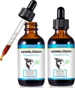 Kennel Yskä koirille - Kennel Yskä hoito, luonnollinen Yskä täydentää koirille, Hellävarainen koiran Runsaudenlievitys, Nestemäinen koiran Allergia Relief (2 Fl Oz (paketti 2))