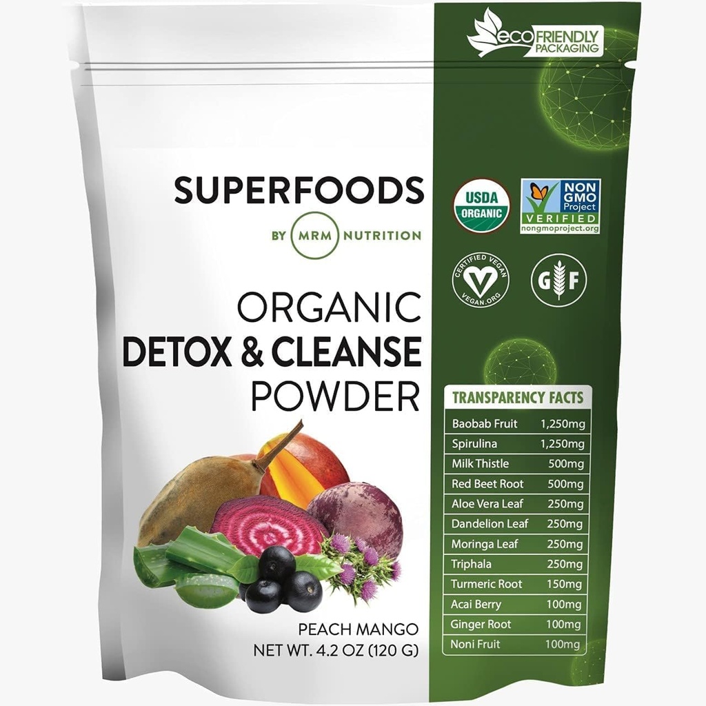 MRM Nutrition Organic Detox and Cleanse Powder 