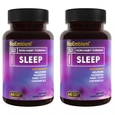 BioEmblem Natural Sleep Aid aikuisille melatoniini, Valerian Root, Suntheanine & More 