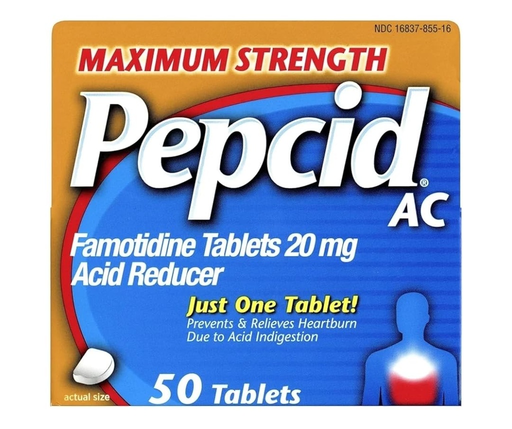 Pepcid AC Acid Reducer Maximum Strength Tablets, 100 count