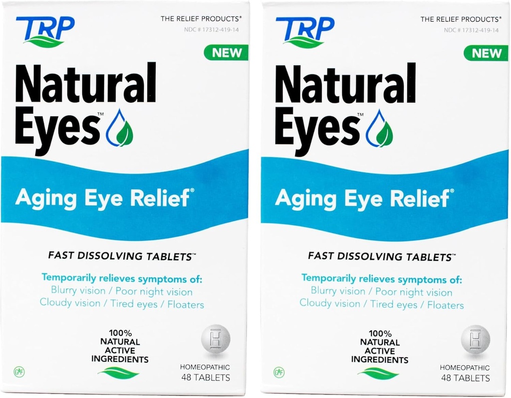 TRP Natural Eyes, Homeopaattiset tabletit, gluteeniton 48 kt (pakkaus 2)