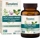 Himalaya Keskitetty mieli Ashwagandha, Bacopa & L-Theanine for Focus, Energy ja Huomio, 60 kapselia, 1 kuukausi Supply, Vegan, Gluteeniton