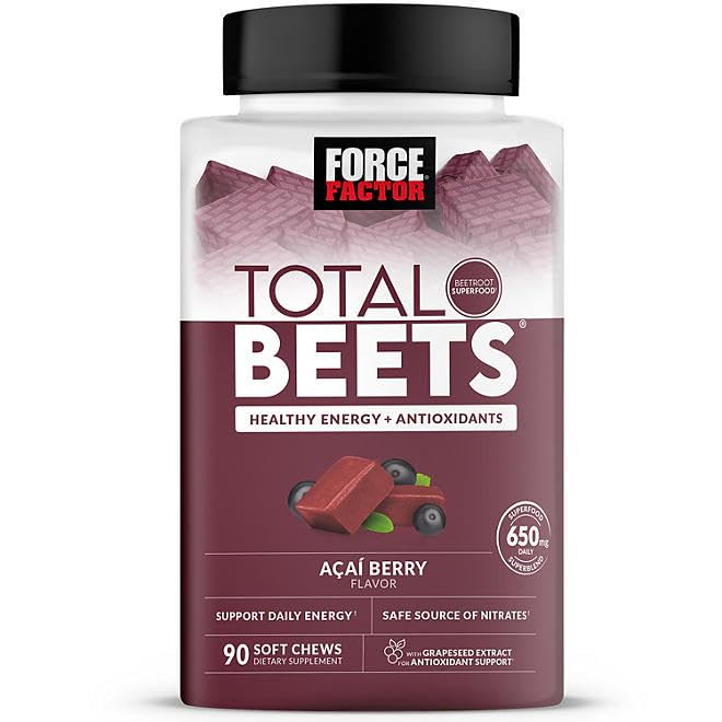 Punajuuria yhteensä, juurijuuria Superfood Soft Chews, Acai Berry (90 t.)