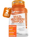 Herbtonics All-in-One Mushroom Supplement for Immune System Support 