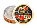 LyvWel Ultra Coffeine Pouch ... persikka makea tee ... 225mg luonnon kofeiini Guarana... Clean Energy for Focus & Mood...